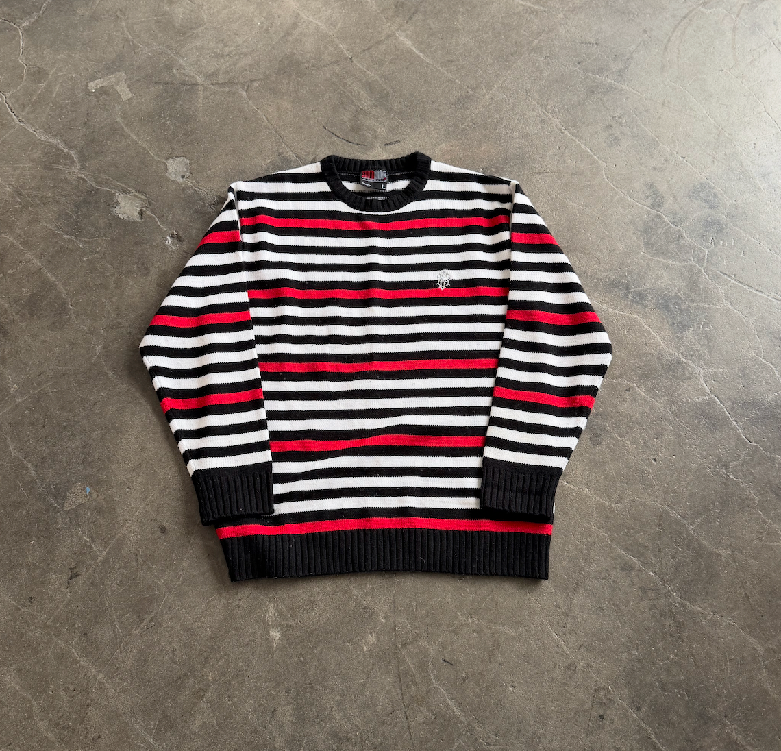 Vintage South Pole Stripped Knit - L