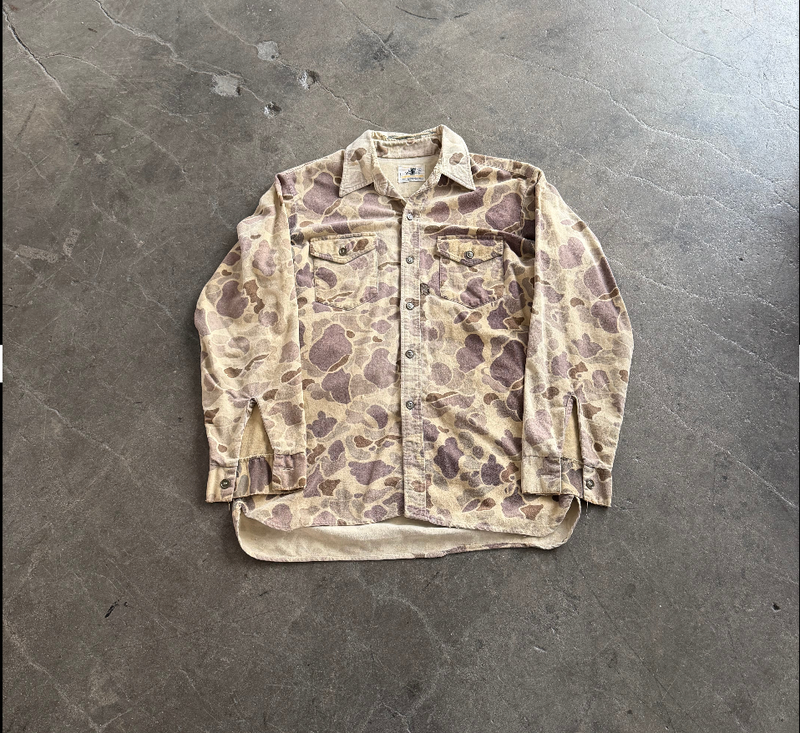 Vintage Camo Button Up