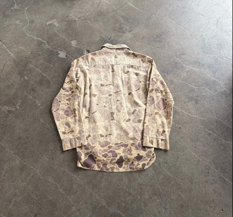 Vintage Camo Button Up