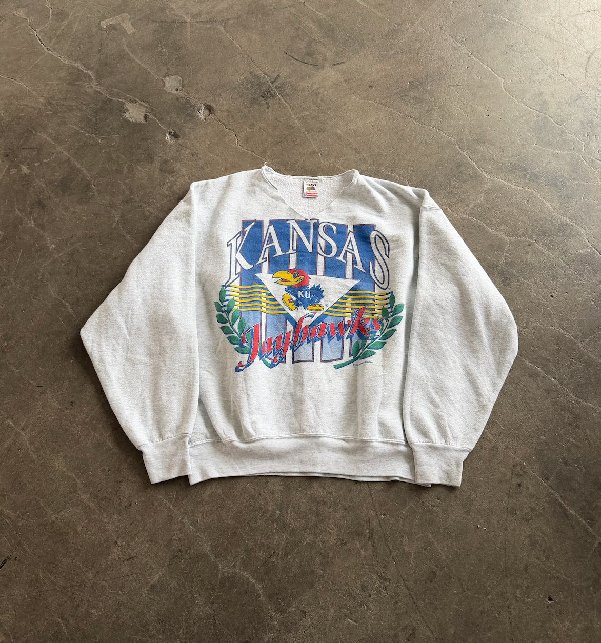 Vintage Kansas Jayhawks Crew Neck - XL